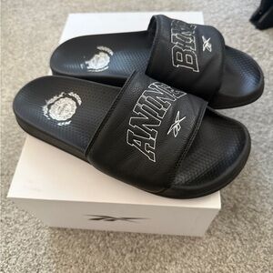 Anine Bing Black Slide Sandals